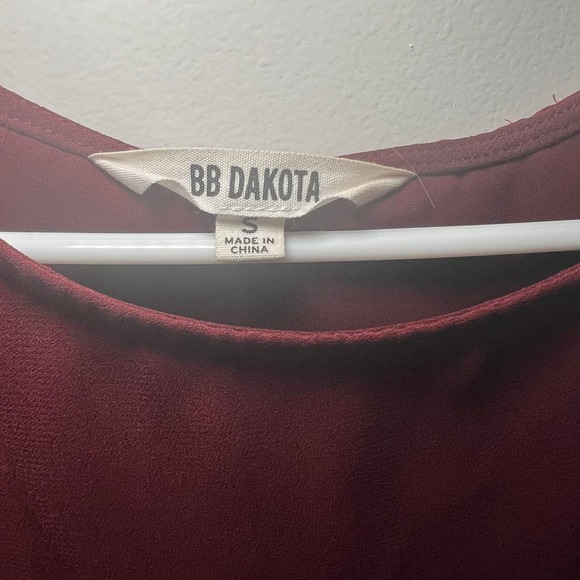 Women's BB Dakota Burgundy Tank Top Size S - Picture 3 of 4